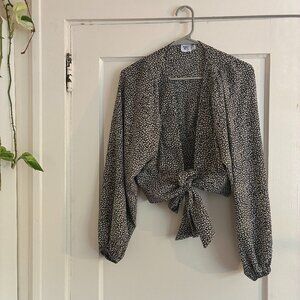 Princess Polly Spotted tie crop top